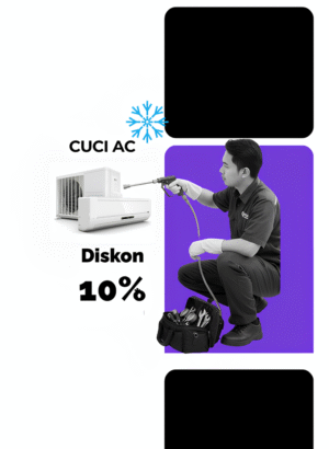Proses cuci AC split agar lebih dingin dan bersih dengan layanan service AC terdekat.