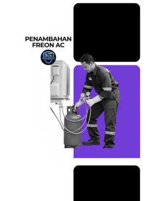 Alt: Jasa penambahan freon AC agar unit kembali dingin dan bekerja optimal.